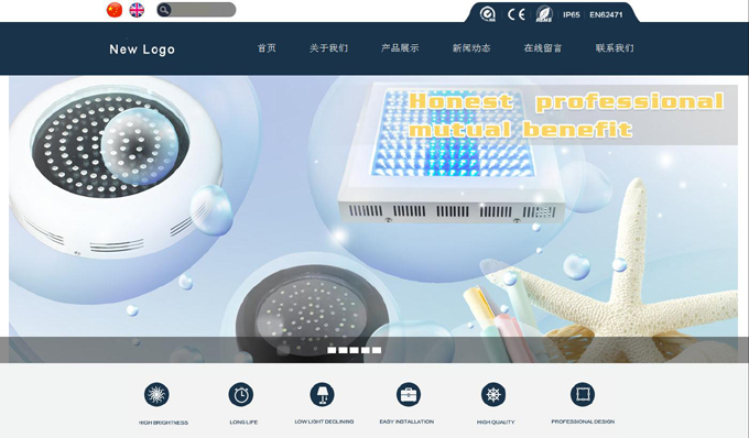 东莞网站设计作品赏析 乐普兰电子科技企业网站